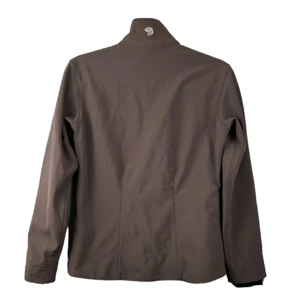 Mountain Hardwear Women’s SoftShell Jacket Brown Fleece‎ Lined Coat Size Small